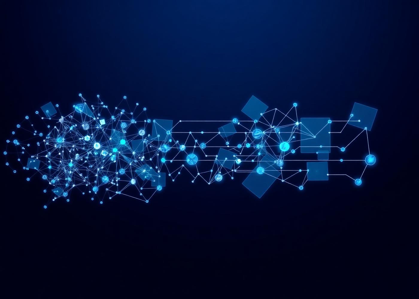 Fragmented business nodes transforming into a connected system